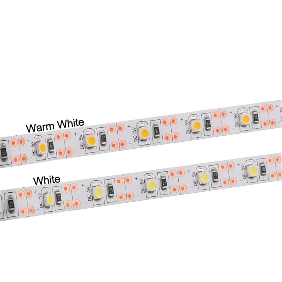 5v usb 3528 warmwhite cool white rgb led strip30