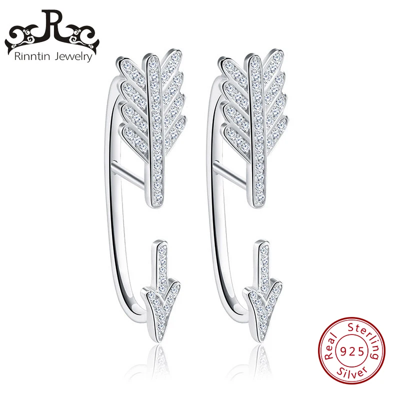 

Rinntin 100% Sterling Silver Luxury Arrow Design Paved 51 Pieces Shiny Austrian Cubic Zircon 925 Jewelry for Women Gift TSE04
