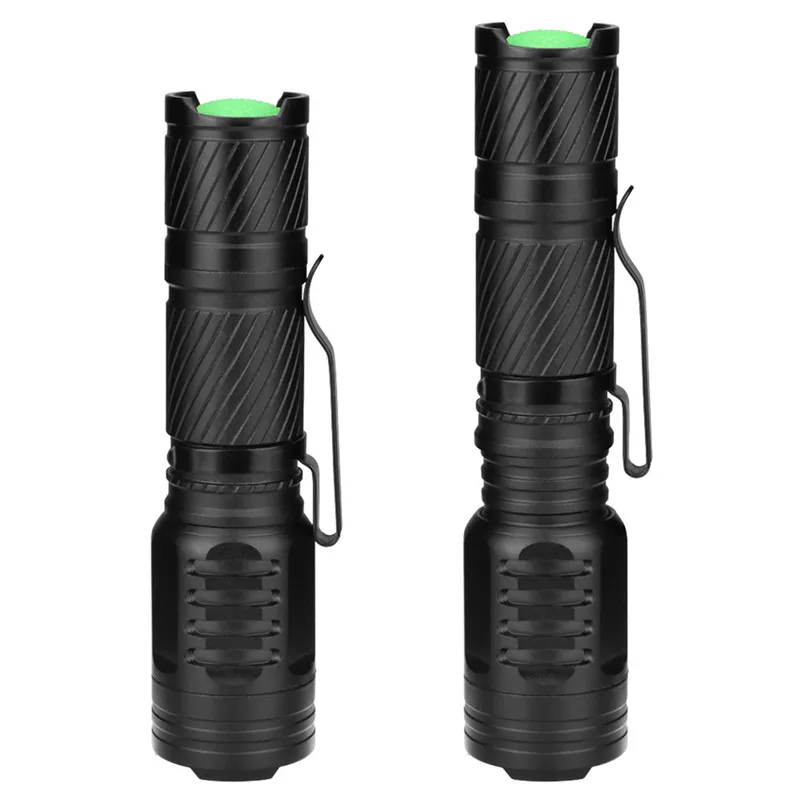 Tactical 3Modes Torch Led Light 1XPE Torch Flashlight Zoomable AA Military Focus Torch Led Flashlight White Zaklamp 40JY2306