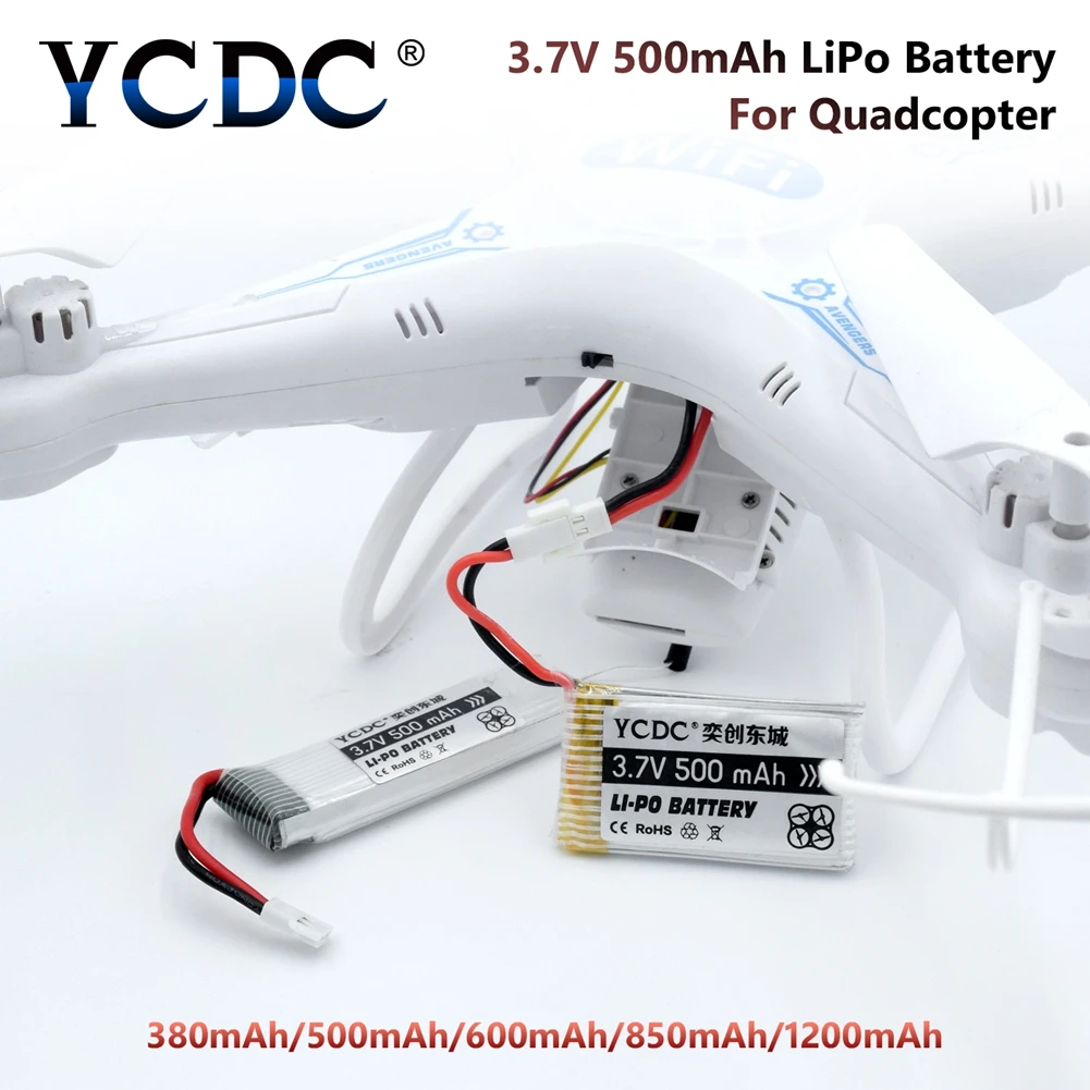 1x 380-1200mAh 3,7 V 25C 1S запасная Li-Po батарея для SYMA X5C-1 X5SC GOOLRC T37 Топ RC Квадрокоптер Дрон батарея для SYMA