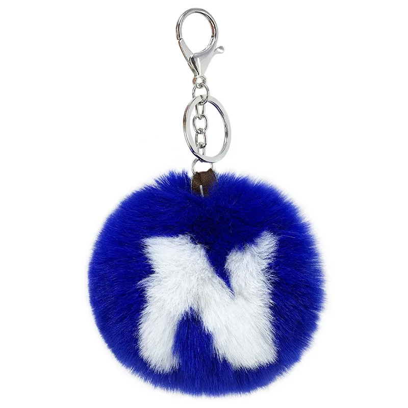 Английский алфавит плюшевый шарик брелок Подвеска искусственные волосы сумка автомобиль украшения креативный маленький подарок