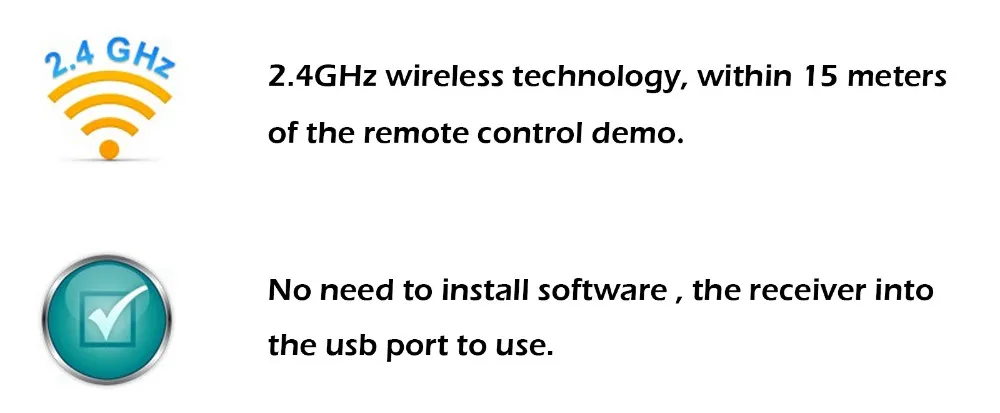 1 шт. РФ 2.4 ГГц USB Wireless Presenter Лазерная Указка PPT Дистанционного Управления для Презентации Powerpoint