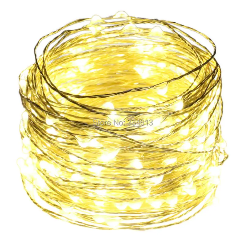 

20M 66FT 200LED Silver Wire String Lights Starry Lights with Corded Power Adapter Halloween Christmas Holiday Lights