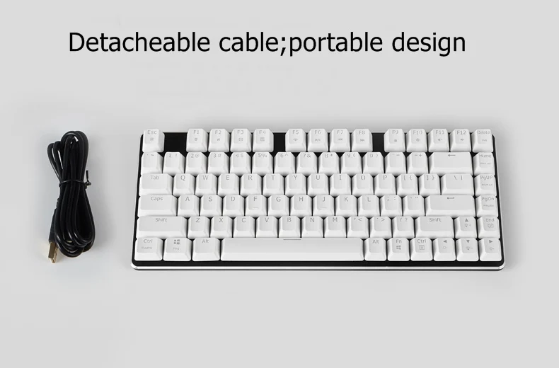 Все новые Magicforce 82 ключ USB проводной с подсветкой эргономичная Механическая игровая клавиатура Gateron/Cherry переключатели; Ice-Blue подсветка