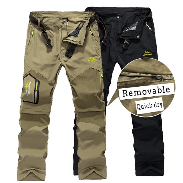 Men Fishing Clothing Stretch Waterproof Pants Outdoor Sport Trousers