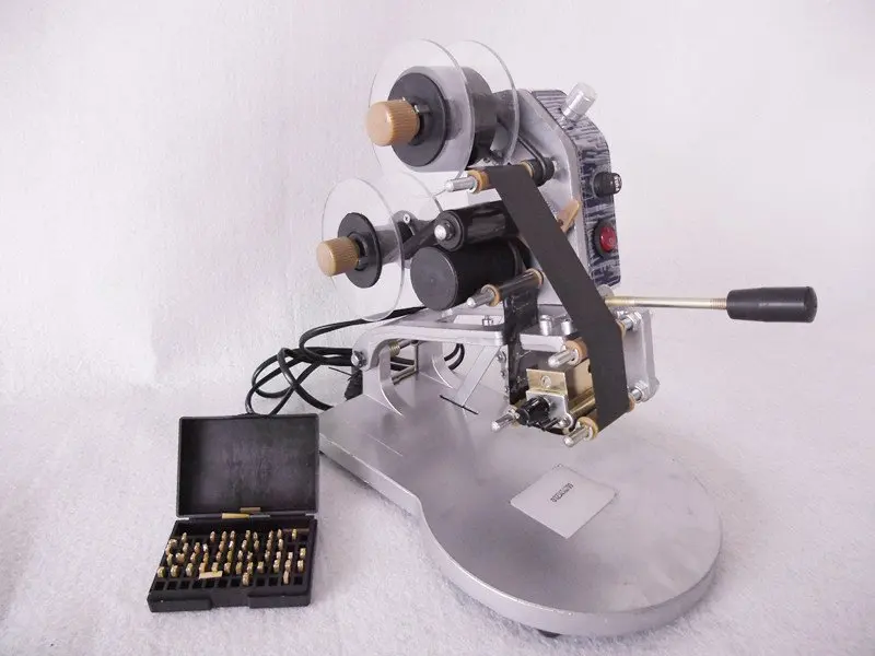 

1pc Manual Foil Stamp Printer Ribbon Coding Machine Hot Label Date Printer