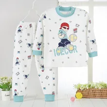 Pijamas Дети Pijama набор Хлопка пижамы дети мальчик девочка печати Пижамы футболка + брюки 2-шт пижамы плеча открытие