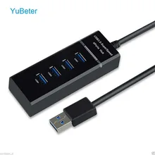 YuBeter высокоскоростной 4 порта USB 5 Гбит/с Мульти USB 3,0 разветвитель концентратор 3,0 комбо для ноутбука мышь клавиатура ПК планшет USB флэш-накопители