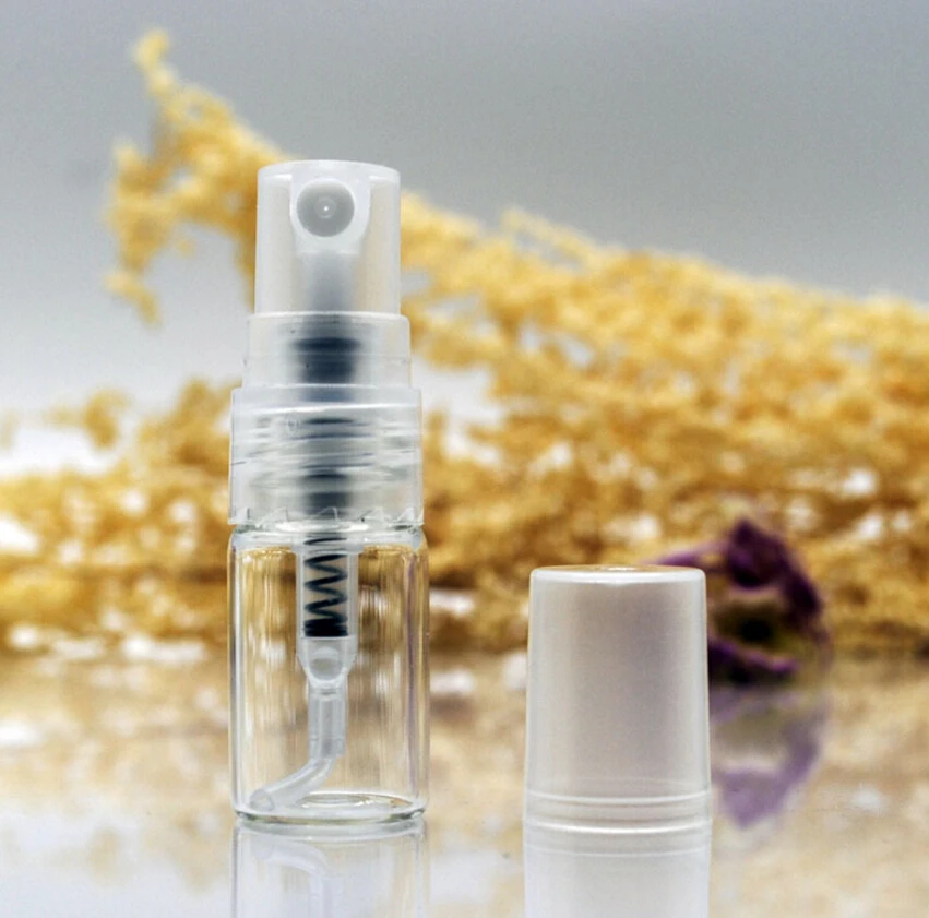 3000pcs 2ml Crimp Neck Glass Perfume Bottle 2cc Mini Glass Spray Bottle