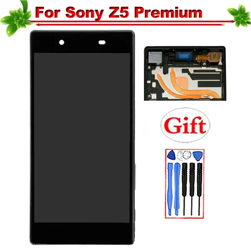 

With Frame for SONY Xperia Z5 Premium LCD Display Touch Screen Digitizer Assembly Replacement for SONY Z5 Premium LCD Display