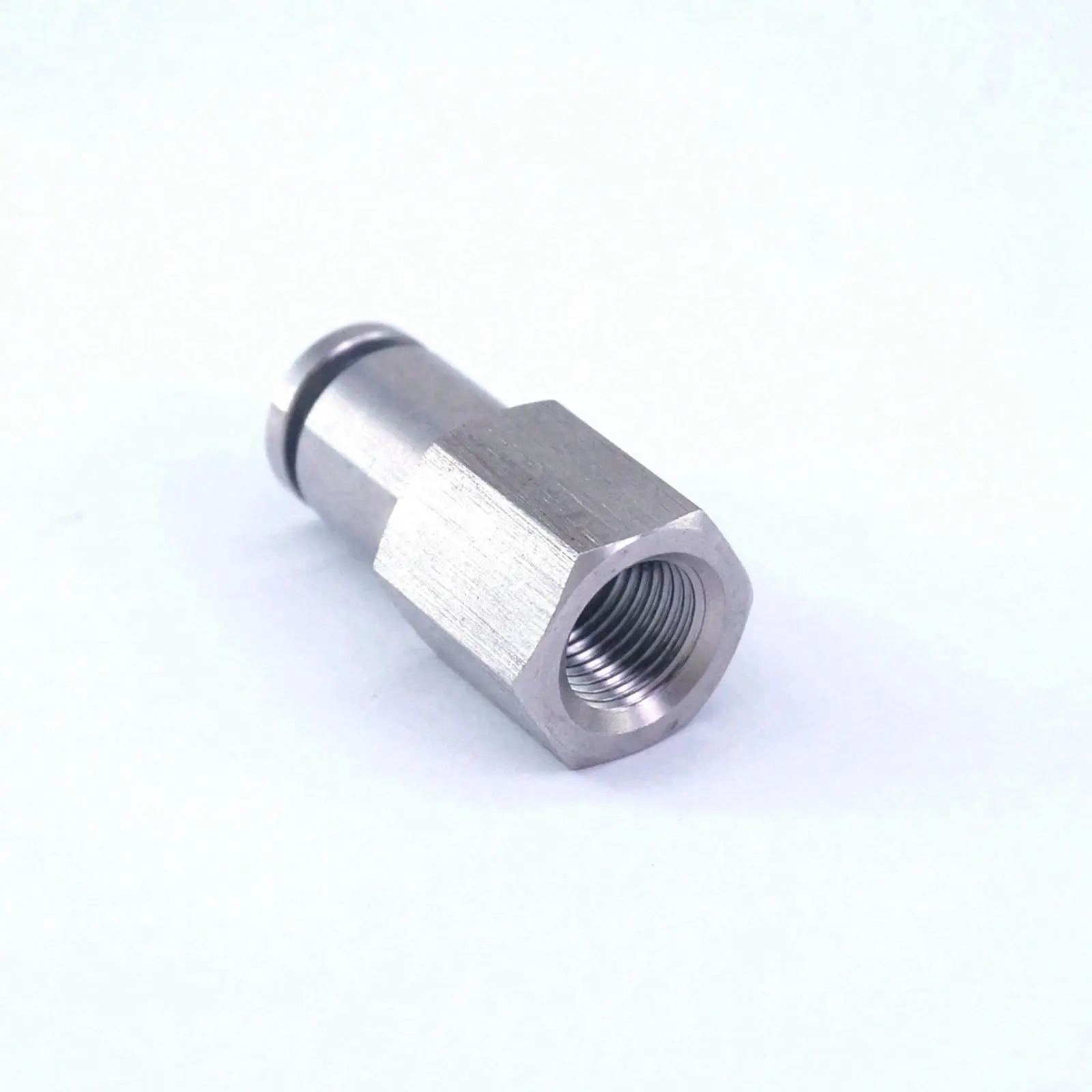 

Pneumatic 304 Stainless Steel Straight Push in Connector Tube OD 6mm*1/8"BSP Female Quick Fitting Metal