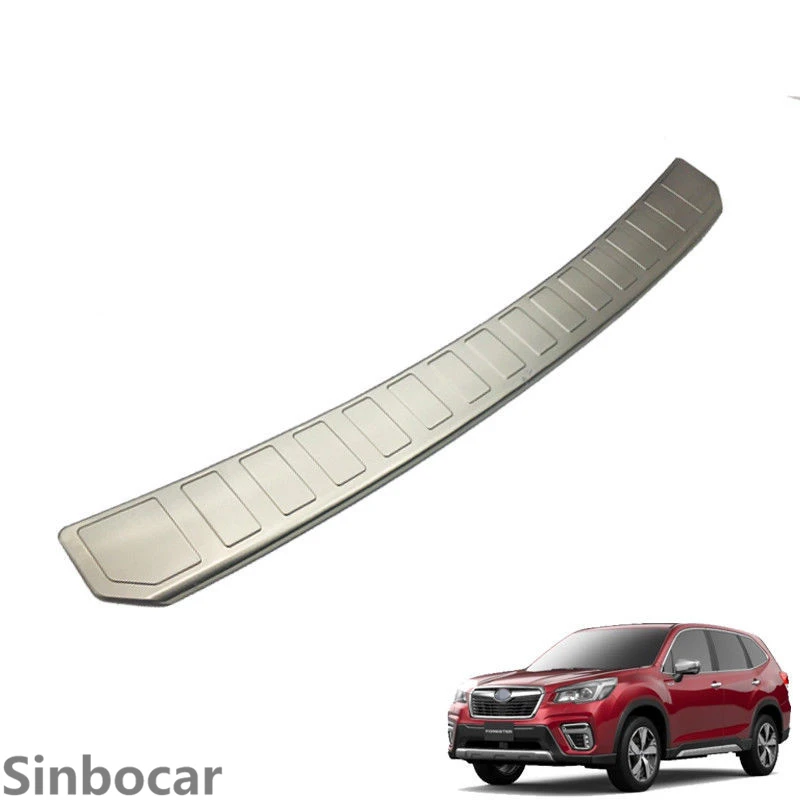 

Stainless Steel Outer Rear Bumper Protector Cover Trim For Subaru Forester 2019 Free Shipping