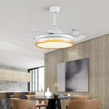 

LED Modern Iron ABS Acryl Remote Control Ceiling Fan.LED Lamp.LED Light.Ceiling Lights.LED Ceiling Light.For Foyer