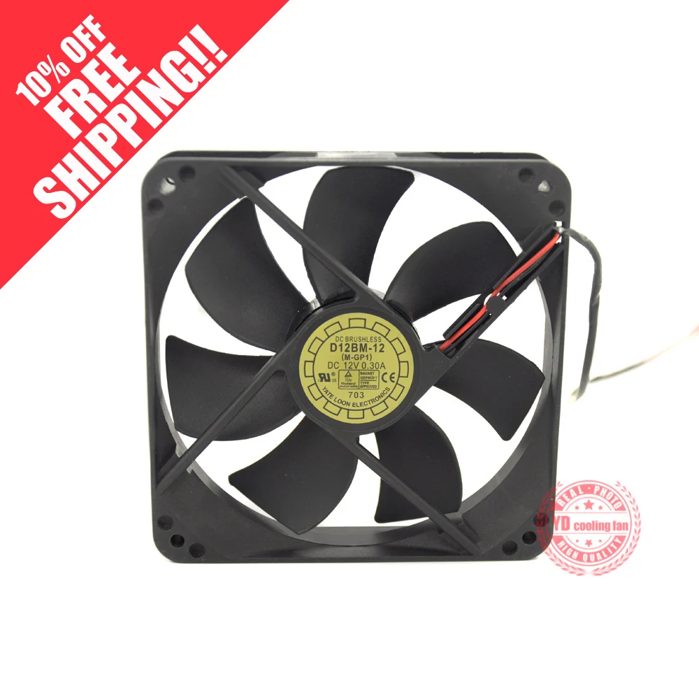 

Yate Loon D12BM-12 12025 12V 0.30A 12CM cooling fan
