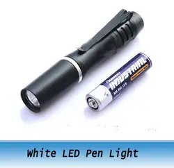 Супер яркость мини led pen light/чистый белый 40 люмен медицинский ручка свет водонепроницаемый 10 шт