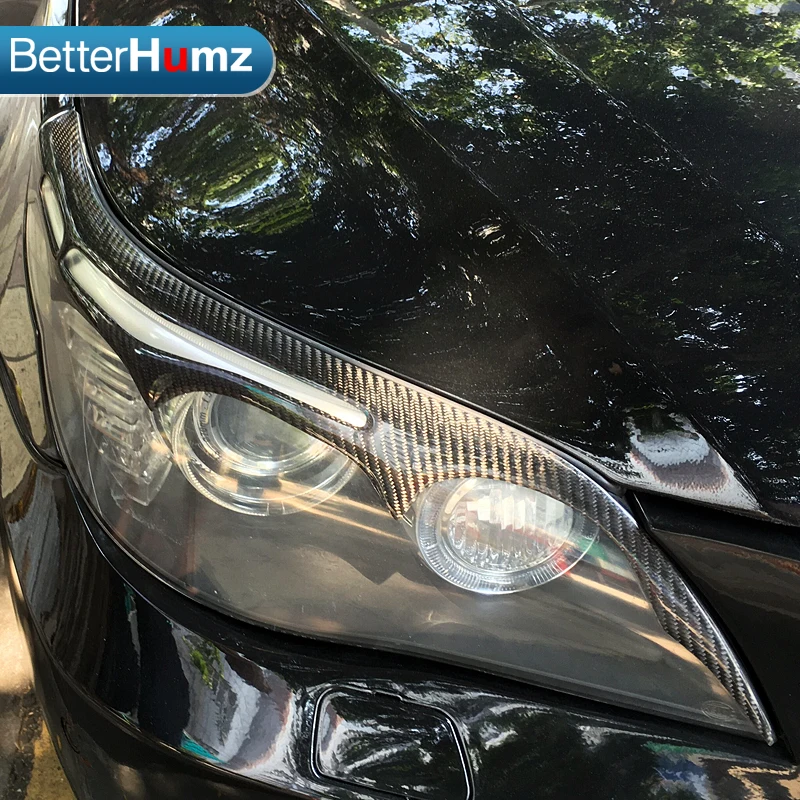 

Carbon Fiber Headlights Eyebrows Eyelids for BMW e60 5 series Car Styling Front Headlamp Eyebrows Trim Cover Accessories