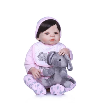 

Complete silicone reborn baby dolls 22" NPK Bebes reborn dolls real girl newborn babies alive can bathe child gift toy dolls