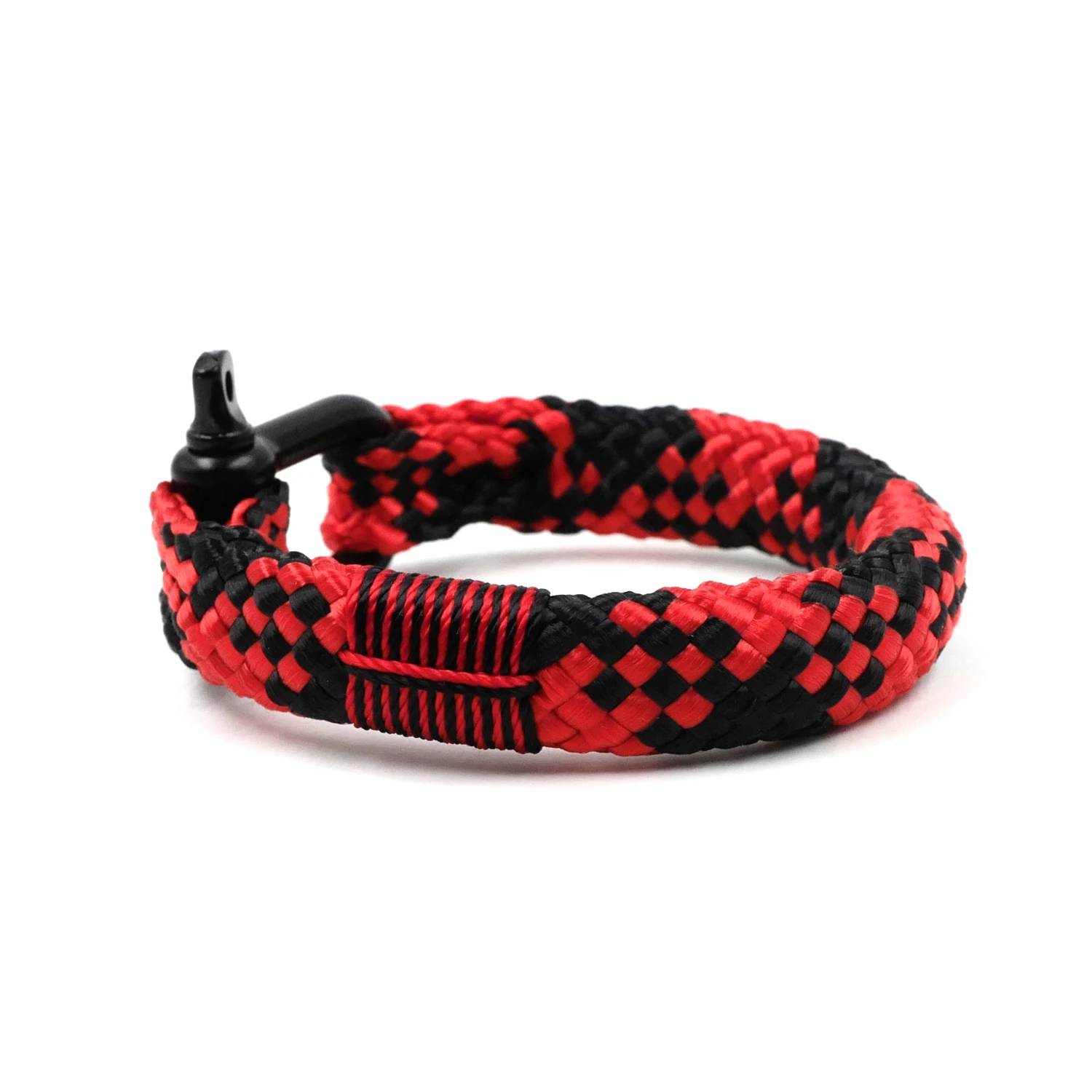 

Nautical Braided Bracelet DIY Hand-made Military Paracord Bracelet Parachute Cord Wrist Strap Wristband With D-Shackle BRT-N505