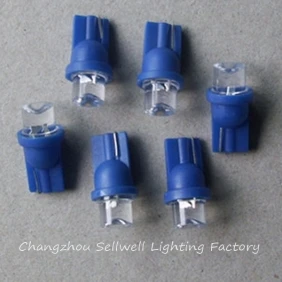 LED Instrument light T10/T8 12V blue 194 LED011 GOOD 10pcs