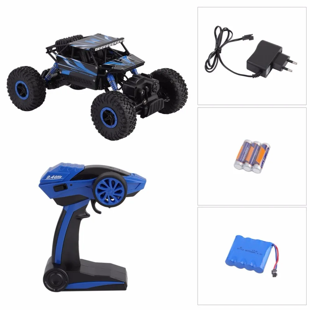 Радиоуправляемая машина 2,4G 4WD RC Rock Driving Crawlers Car Double Motors Drive Bigfoot модель дистанционного управления автомобиль внедорожник игрушка EU Plug