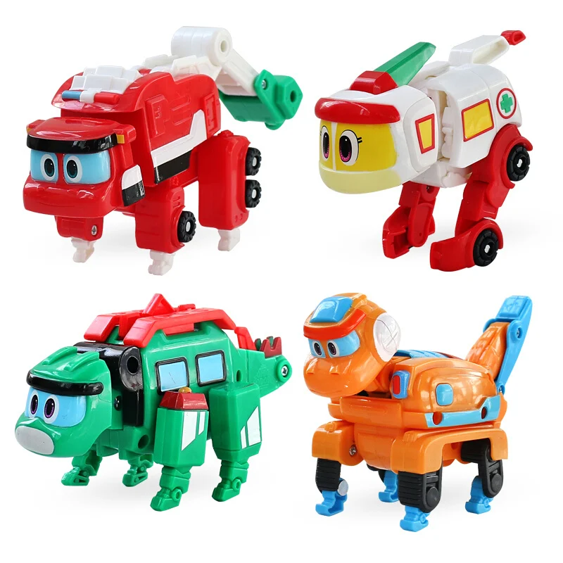 Мини деформация Набор фигурок Gogo Dino экшн фигурки REX машина трансформер самолет