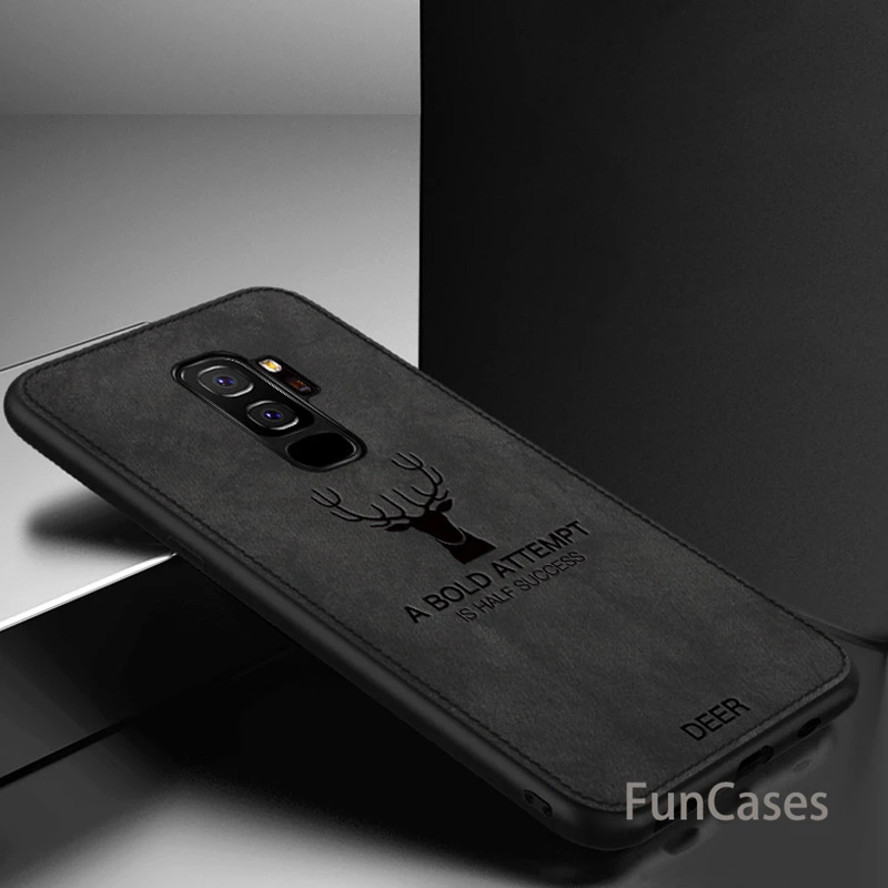 Для Samsung galaxy S8 случае мультфильм олень винтажная ткань плотный чехол мягкий
