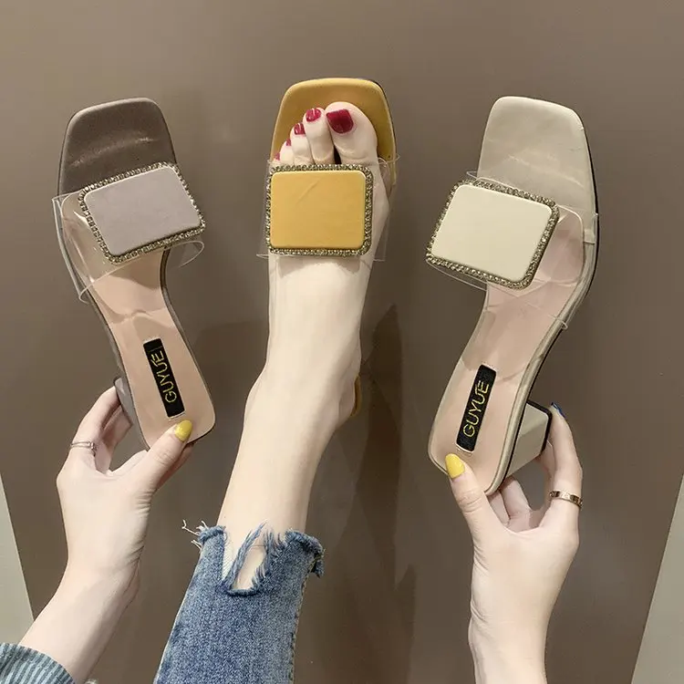 Wedges Shoes for Womens Slides Summer Ladies Slippers Chaussons Femme Slides for Women Footwear Womens High Heels Slippers