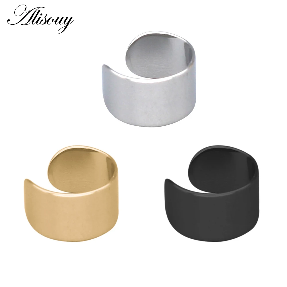 

Alisouy Hot New Fashion Brincos Ear Cuff Smooth Delicate Punk Clip Earrings For Women Men ear clips Jewelry Wholesale