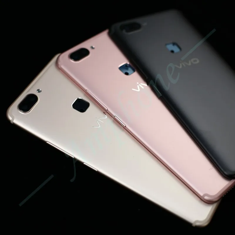 

New For BBK Vivo X20 Spare Parts Back Battery Cover Door Housing + Side Buttons + Camera Flash Lens Replacement Free Shipping