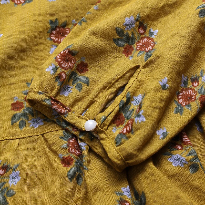 Размера плюс Осенняя женская блузка ZANZEA с принтом, рубашка с длинным рукавом, несимметричный подол, блузы, Плиссированные Миди платья, Длинная блузка, топы