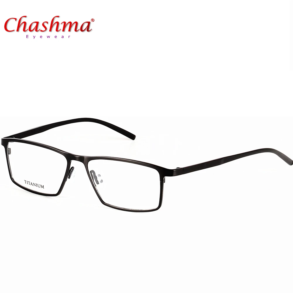 Брендовые очки CHASHMA в титановой оправе для мужчин компьютерные прозрачные