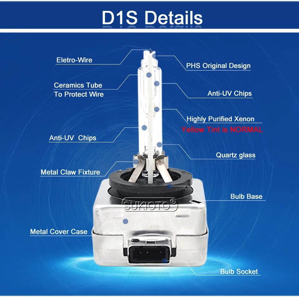SUKIOTO 2 шт ксенон D1S 5000K D2S D3S 6000K D4S D2R D4R 4300K 8000K для AUDI Q7 BMW PASSAT HONDA TOYOTA аксессуары для автомобильных фар