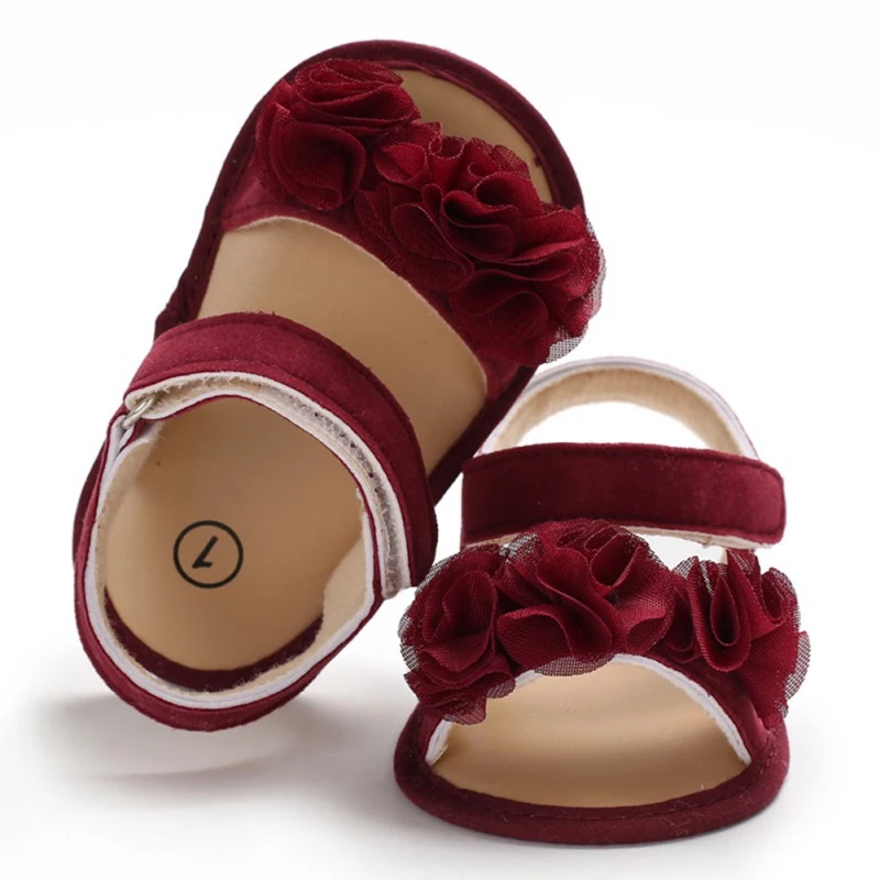 Baby Sandals Toddler Girl Prewalkers Flower Design Walking Shoes Fashion Baby Girl Sandals Cute Shoes For Girls