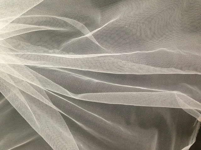 pure white,165cm width 20meters , fine mesh tulle , gentle soft