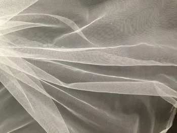 

pure white,165cm width 20meters , fine mesh tulle , gentle soft transparent mesh fabric, for wedding, tutu, veil , chair deco