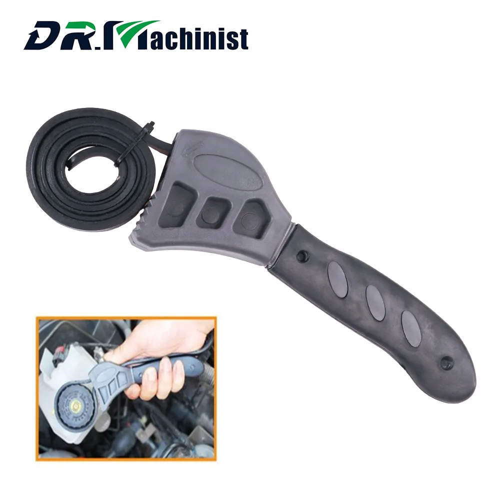 500mm Adjustable Constricting Multitool Universal Wrench Black Rubber