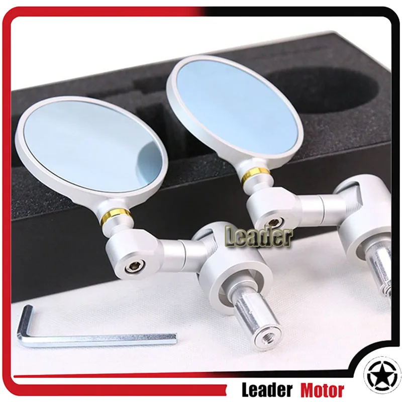 

For DUCATI 1098 1198 Multistrada 1100/1200 Motorcycle 7/8" 22mm Rearview Mirror Handlebar Handle Bar End Side Mirror Silver