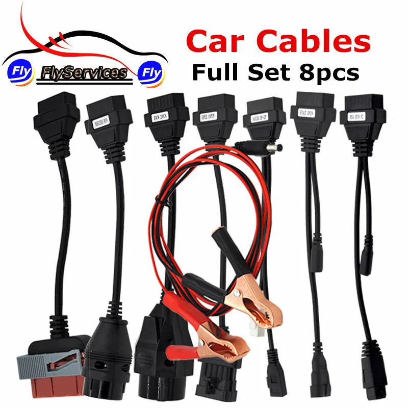 8PCS Adapter Cars Cables Full Set For TCS CDP Pro 8 Car Cables