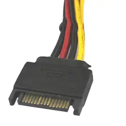 15 Pin SATA штекер 2 Женский 4 Pin Molex Female IDE HDD мощность жесткий диск кабель используется для подключения SATA разъем питания # YL