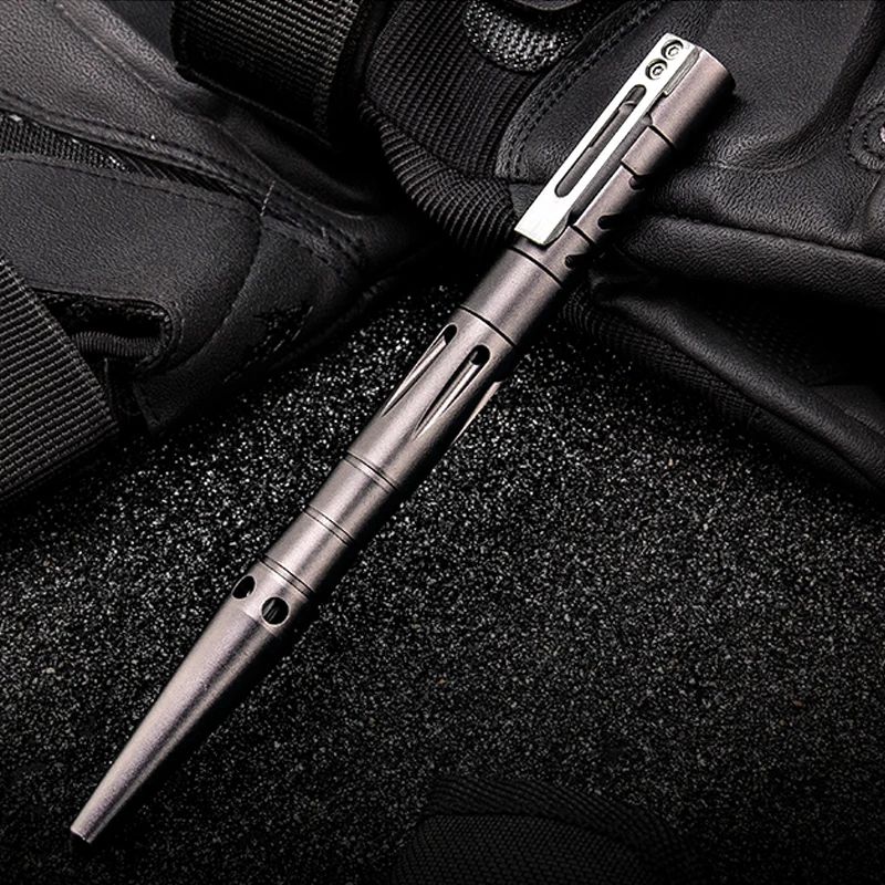 H1051 Free Shipping Outdoor Aluminum alloy+Tungsten Steel Tactical Pen Multifunctional Self