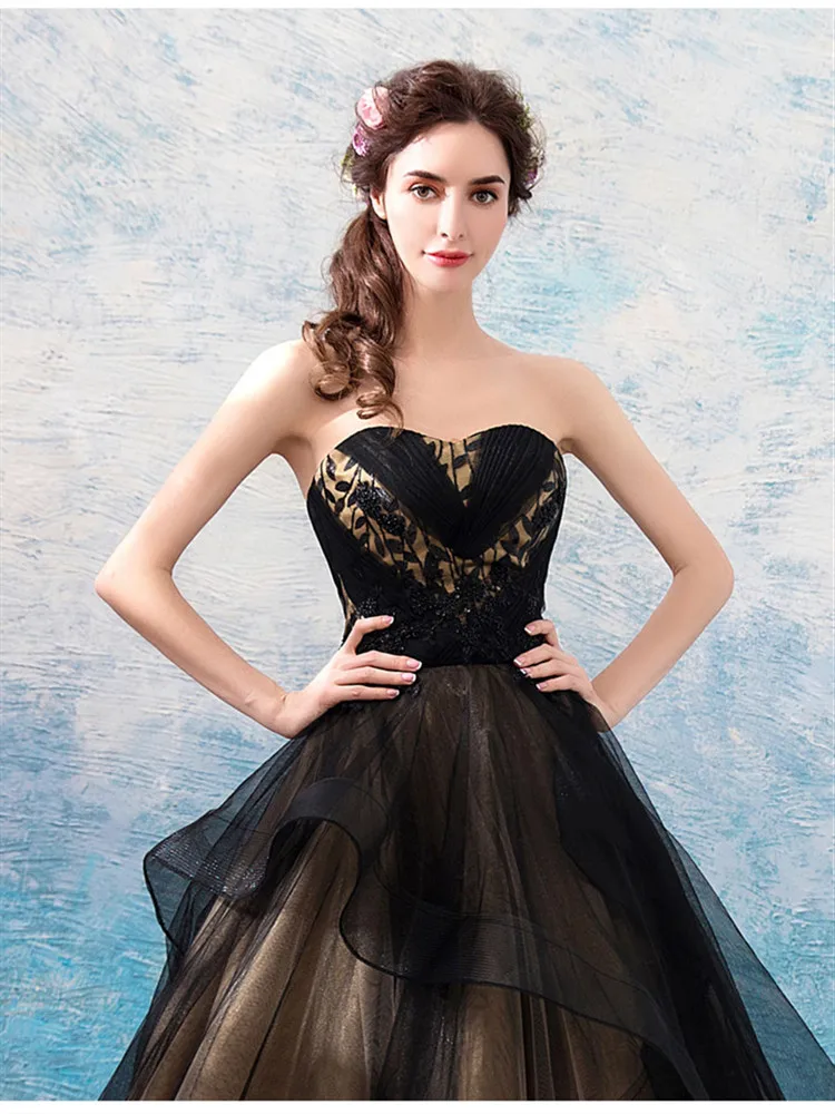 Это Yiiya вечерние платья без бретелек без Рукавов Черное в пол элегантное торжественное платье для вечерние платья модельер LX873