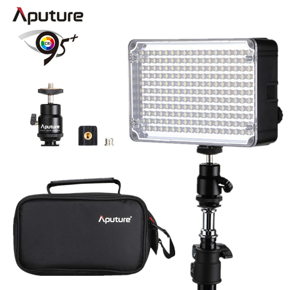 

Aputure AL H198C LED Video Light Camera lighting Color Temperature Adjustment for Canon Nikon Sony AL-H198C Support AA battery