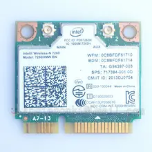 WIRELESS-N 7260 BN 7260HMW 300 Мбит Mini PCI-E 2,4 GHz WiFi WLAN карта+ BT 4,0 7260BN для hp COMPAQ sps 717384-001 аккумулятор большой емкости