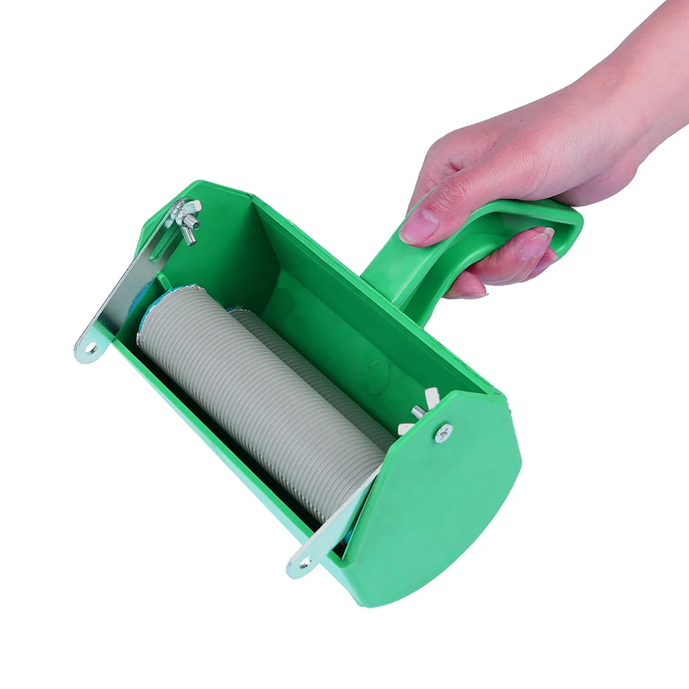 Portable Painting Roller Hand Push Home Wall Decor Pattern Painting Roller Machine DIY Tool Durable Painting Tool Wallpapered paint edger roller