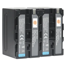 2 шт. DSTE 7 4 V 7900 мА/ч NP F970 F960 F950 F930 Камера Батарея для Sony PLM 100 CCD TRV35 MVC