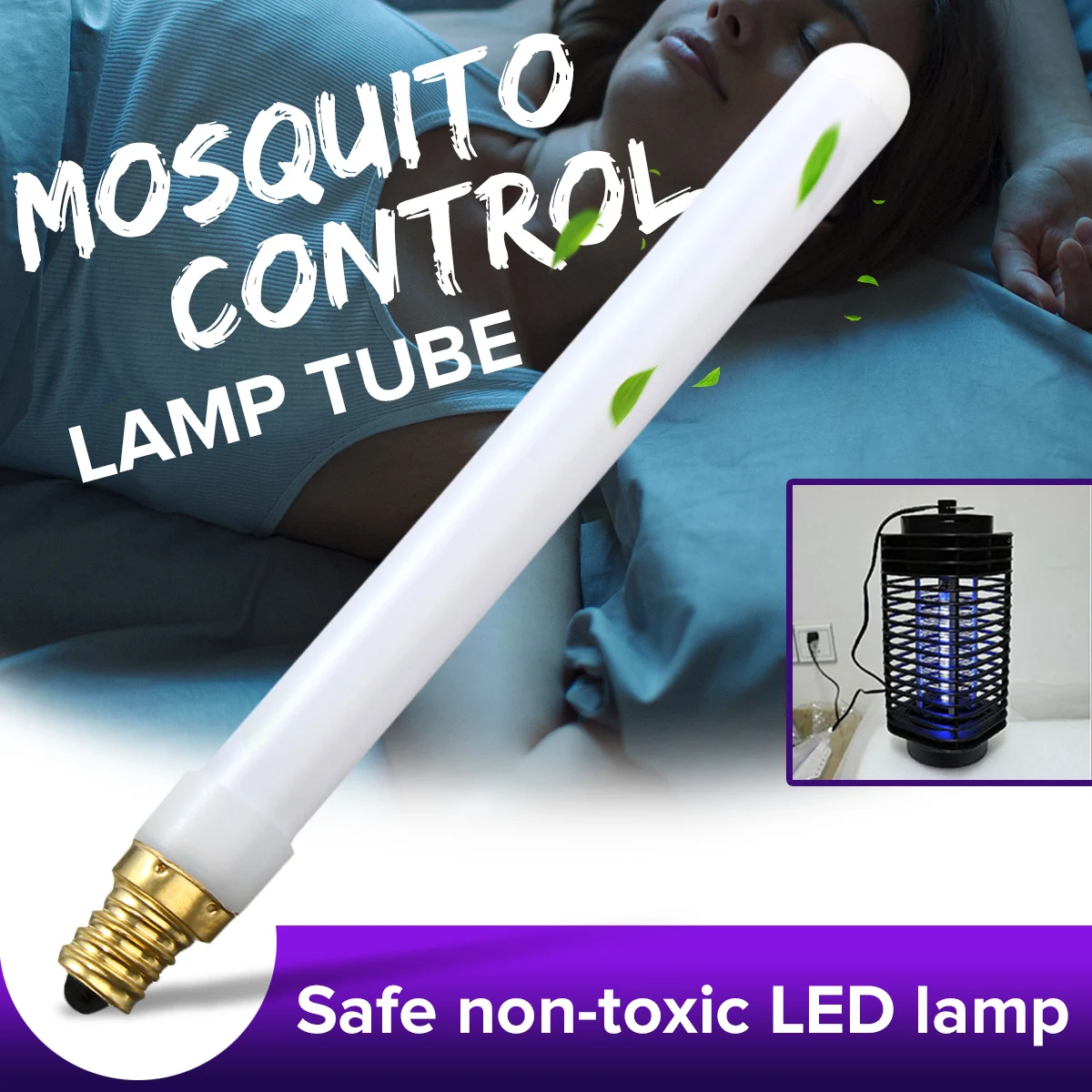 Bug Zapper Bulbs >> 3W E14 LED Light Bulb Tube PVC Cover Mosquito Catcher ... Bug Zapper Bulbs >> 3W E14 LED Light Bulb Tube PVC Cover Mosquito Catcher ...