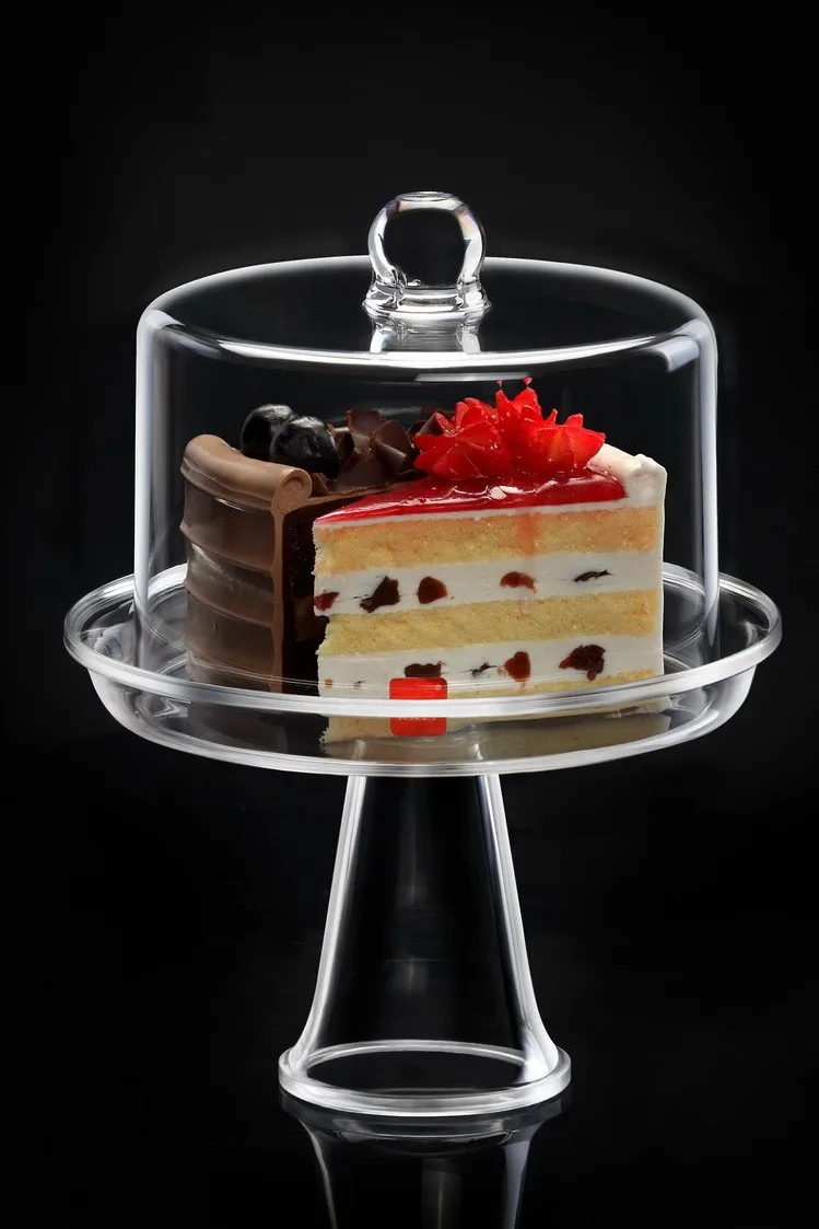 10 cm / 4 inch Transparent Plastic acrylic Cake Stand / Plate / Tray