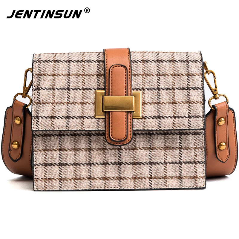 

Fashion Messenger Bag female wild shoulder bag wide belt decoration bag popular handbag 2017 new