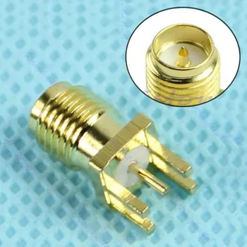 

Edge Mount PCB Board Receptacle RP SMA Male Jack Connector Adapter #W0824S#
