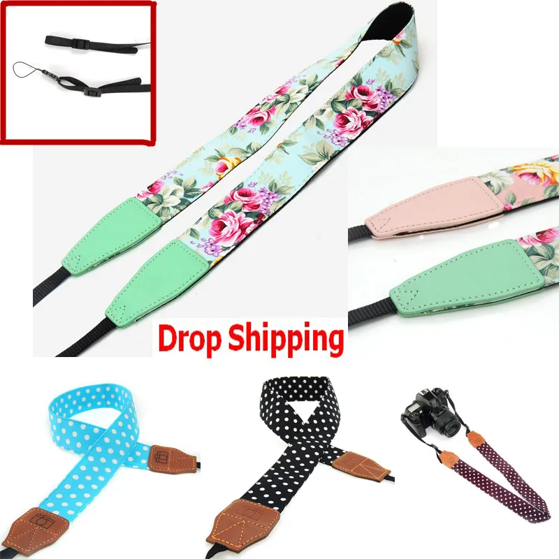 

2019 Top Quality Vintage Style Camera Strap Shoulder for Nikon Canon Sony DSLR Neck Camera bandje Accessories + Buckle Drop Ship